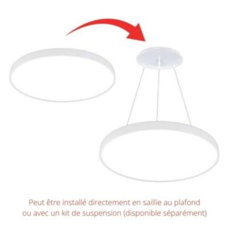 Plafonnier LED 18W 25 cm - Silumen