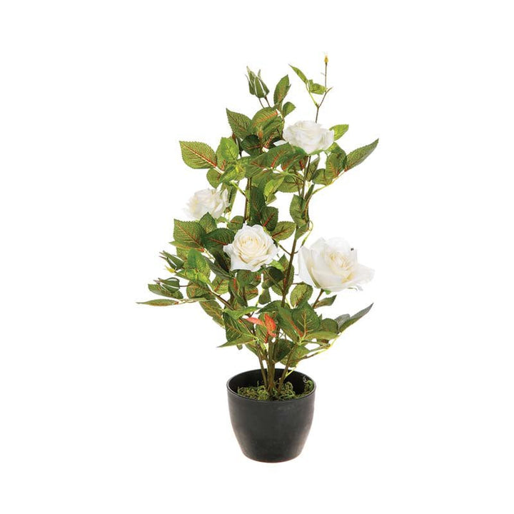Plante artificielle décorative Rosier 50cm - Silumen
