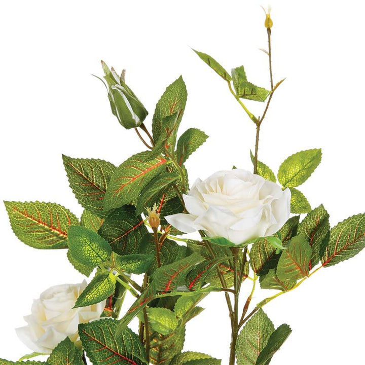 Plante artificielle décorative Rosier 50cm - Silumen