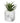 Plante Grasse Artificielle 18cm avec pot marbre - Silumen