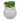 Plante Grasse Artificielle 8cm avec pot hibou - Silumen