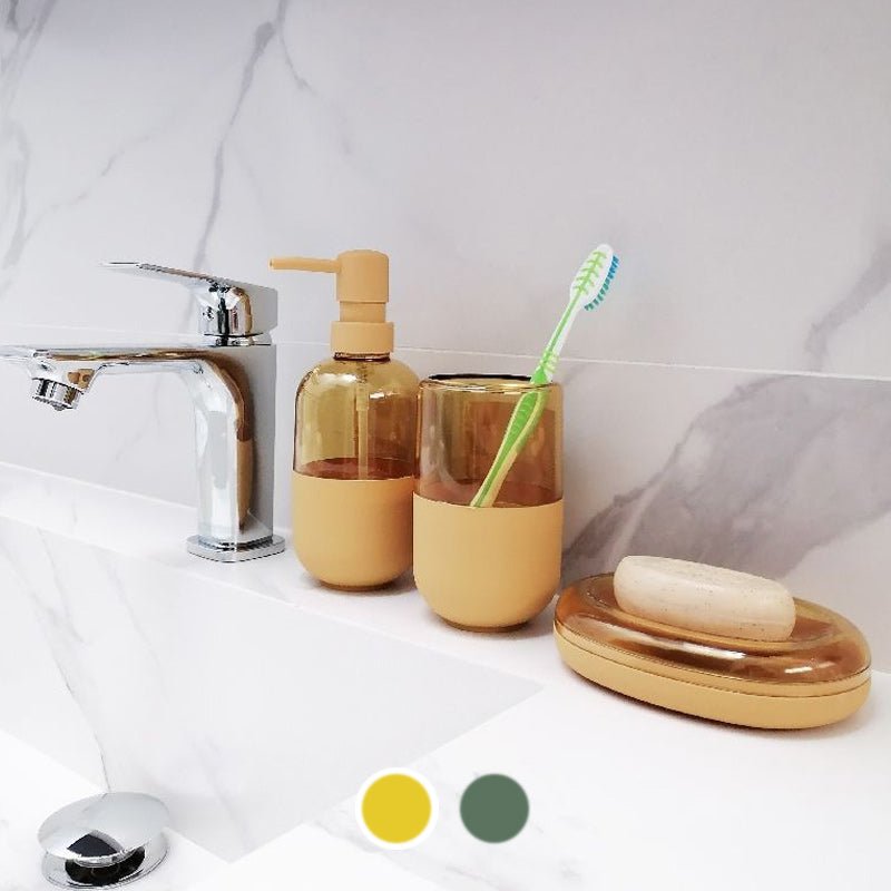 Porte-brosse à dent en Plastique Transparent Opaque- Couleur Uni - Silumen