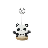 Panda-Fotohalter aus Holz, 8,5 x 6 x 15 cm