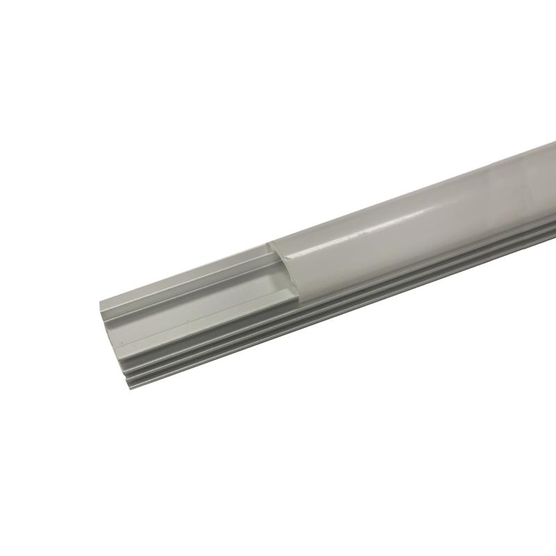 Profilé Aluminium 1m pour Bandeau LED Couvercle Opaque - Silumen