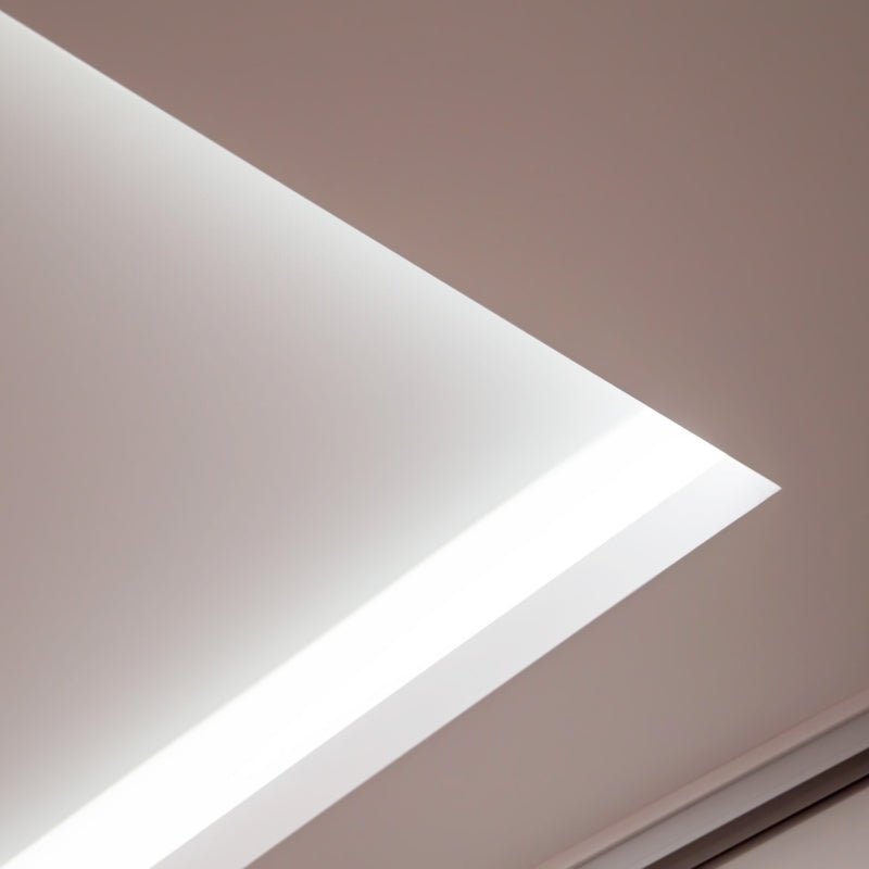 Profilé Aluminium Blanc 2m pour Ruban LED Intégration Faux-Plafond - Silumen