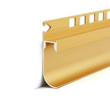 Perfil de aluminio dorado de 2m para cinta LED