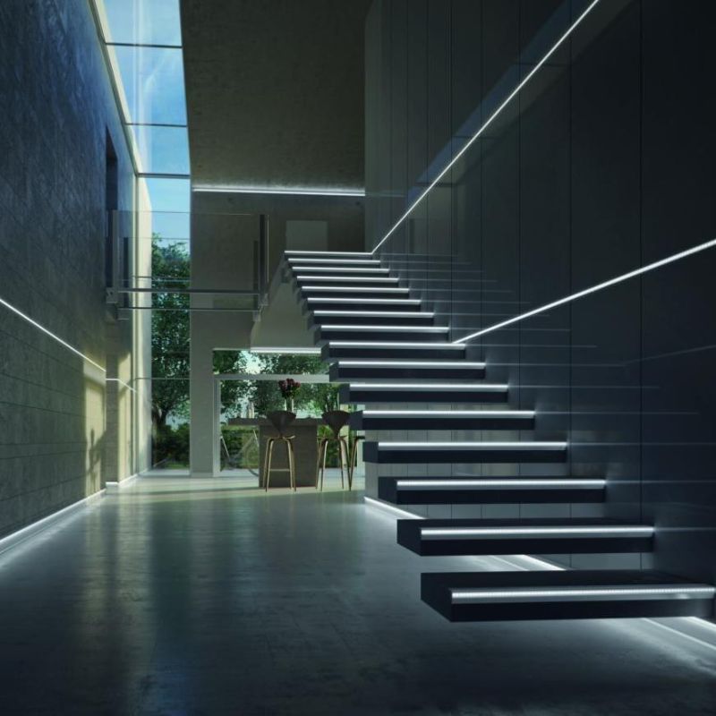 Profilé Aluminium Encastrable 2m pour Ruban LED Couvercle Blanc Opaque - Silumen