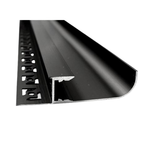 Profilé Aluminium Noir 2m pour Ruban LED - Silumen