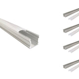 Aluminum profile for LED strip opaque cover