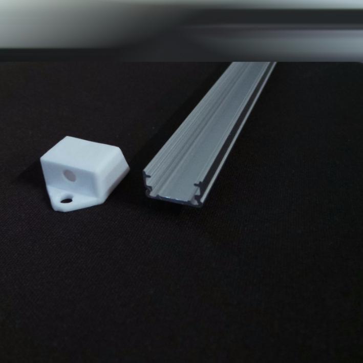 Profilé Aluminium pour Ruban LED Couvercle Blanc Opaque - Silumen