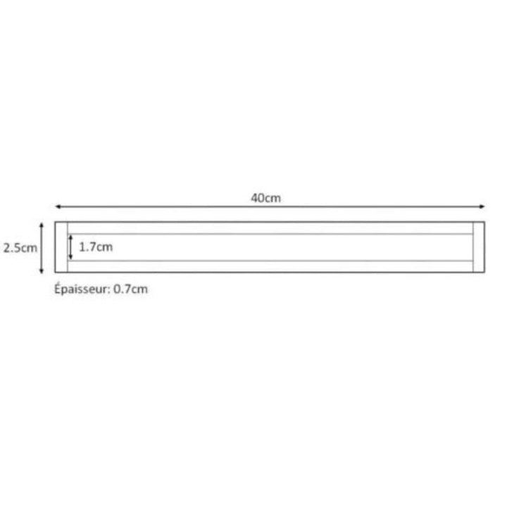 Profilé LED intégré Encastrable 40cm 5W 12V - Silumen