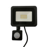 Proyector LED al aire libre 20W IP65 Negro con Twilight Motion Detector