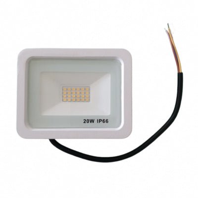 Projecteur LED Extérieur 20W IP66 BLANC - Silumen
