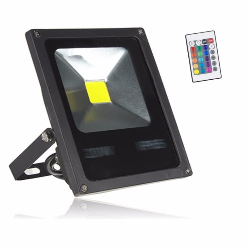 Projecteur LED Extérieur 30W RGB IP65 + Télécommande LED - Silumen