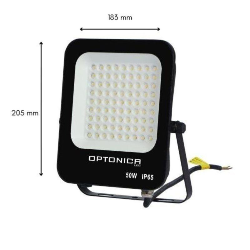 Projecteur LED Extérieur SMD 50W IP65 Noir - Silumen