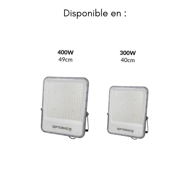 Projecteur LED Puissant 400W SMD Gris IP65 120Lm/W - Silumen