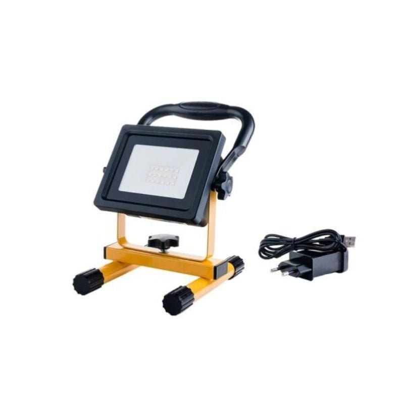 Projecteur LED Rechargeable 20W Portable IP44 JAUNE - Silumen