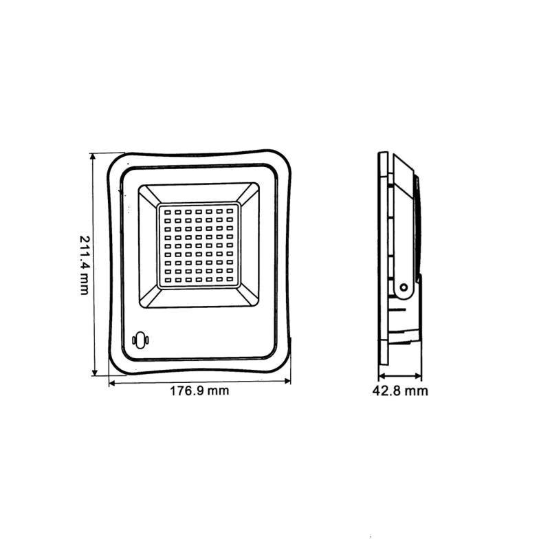 Projecteur Solaire LED 15W Dimmable (Panneau Solaire avec Télécommande Inclus) - Silumen