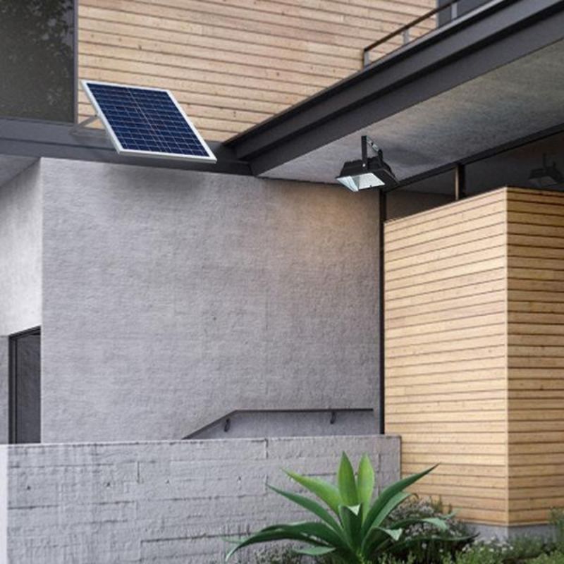Projecteur Solaire LED 30W IP65 Dimmable (Panneau Solaire et Télécommande Inclus) - Silumen