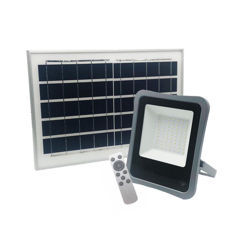 Projecteur Solaire LED 40W IP65 Dimmable (Panneau Solaire + Télécommande Inclus) - Silumen