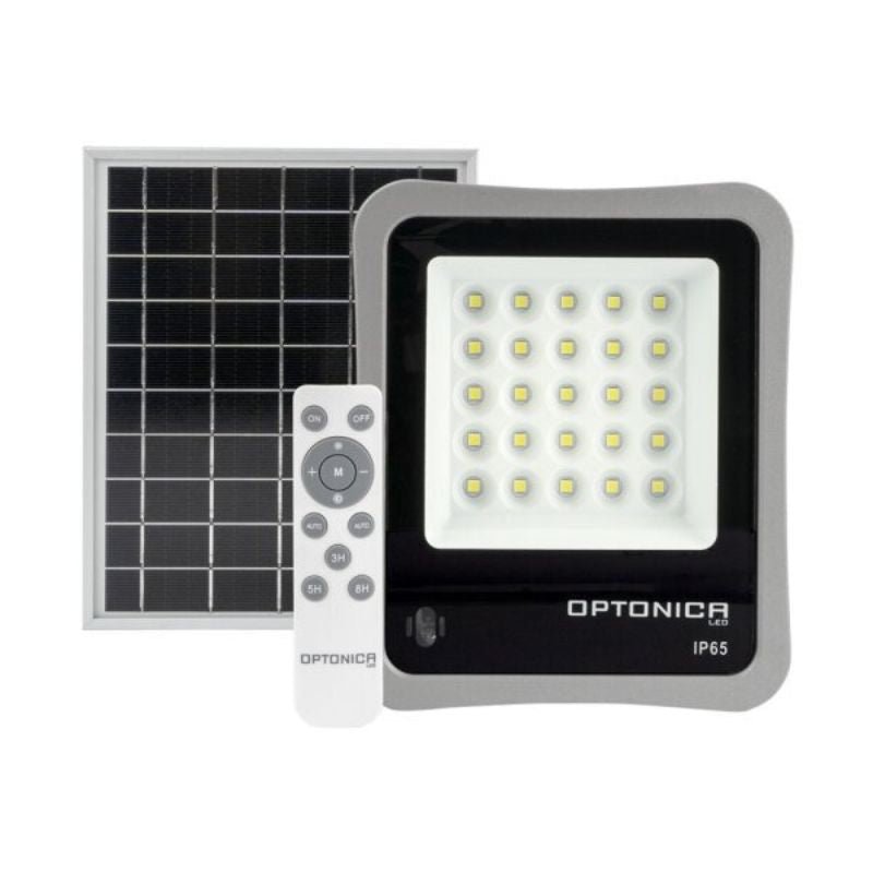 Projecteur Solaire LED 6W IP65 (Panneau Solaire + Télécommande Inclus) - Silumen