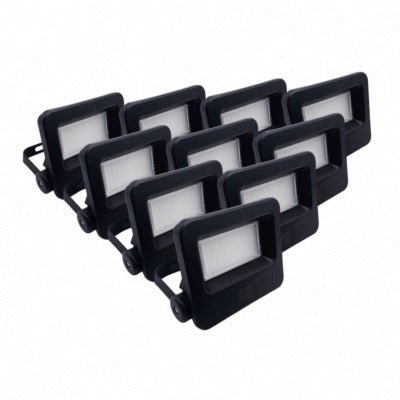 Projecteurs LED Extérieur 30W IP65 NOIR (Pack de 10) - Silumen