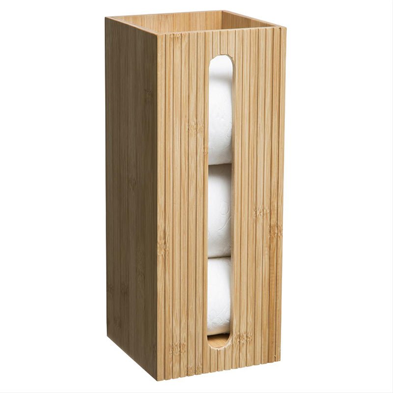 Rangement Papier Toilette en Bambou 15x15x36 cm - Silumen