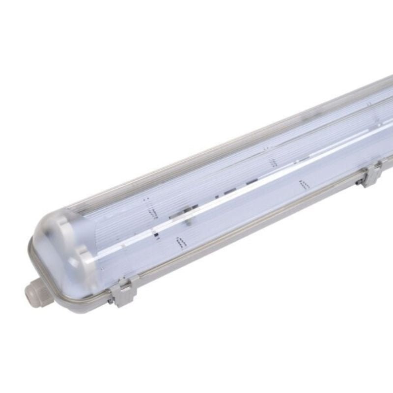 Réglette étanche double pour Tube LED T8 IP65 (Boitier vide) - Silumen