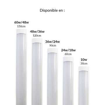Réglette LED 150cm 48W - Blanc Froid 6000K - 8000K - Cdiscount Maison