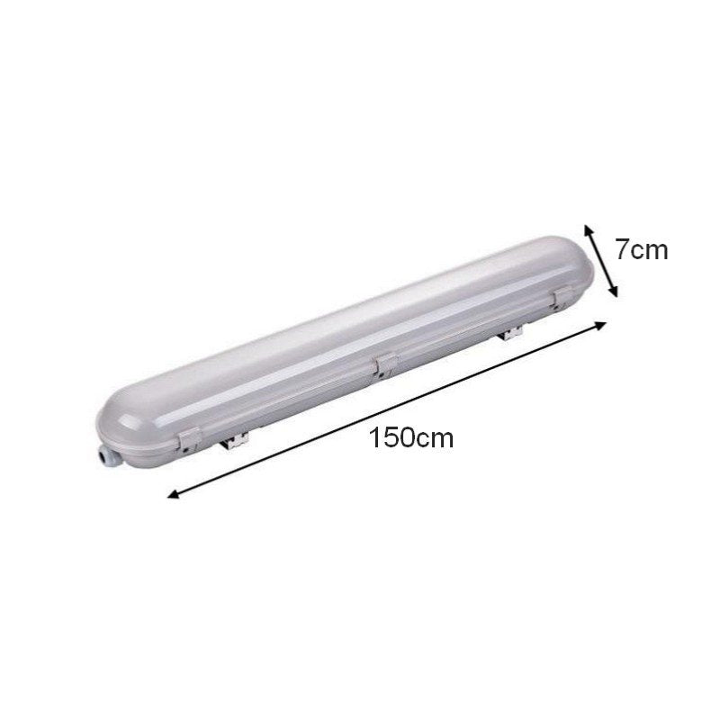 Réglette LED Étanche IP65 150CM 55W 120° avec Détecteur - Silumen