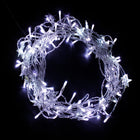 100 LED Light Curtain IP44 2x0.7M - Transparent Cable, COOL WHITE