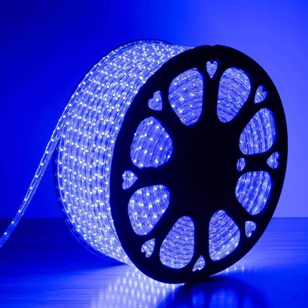 Ruban LED 220V 5050 BLEU IP44 60LED/m (au mètre) - Silumen