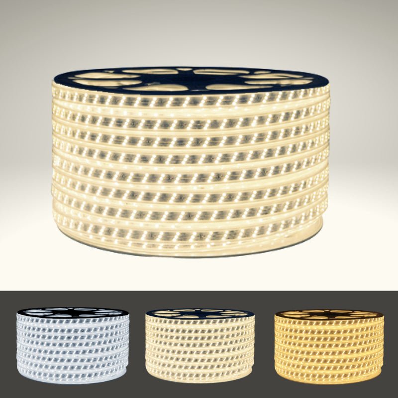 Ruban LED 220V Recoupable 50M IP65 2835 180LED/m Triple Rangée – Silumen