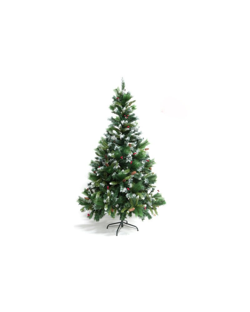 Sapin De Noël | Arbre De Noël Artificiel Avec Pommes De Pin Et Baies 180 Cm Cfw370312 90604748