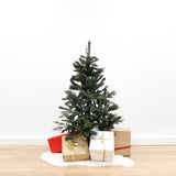Realistic green artificial fir 120cm with 230 heads, metal foot
