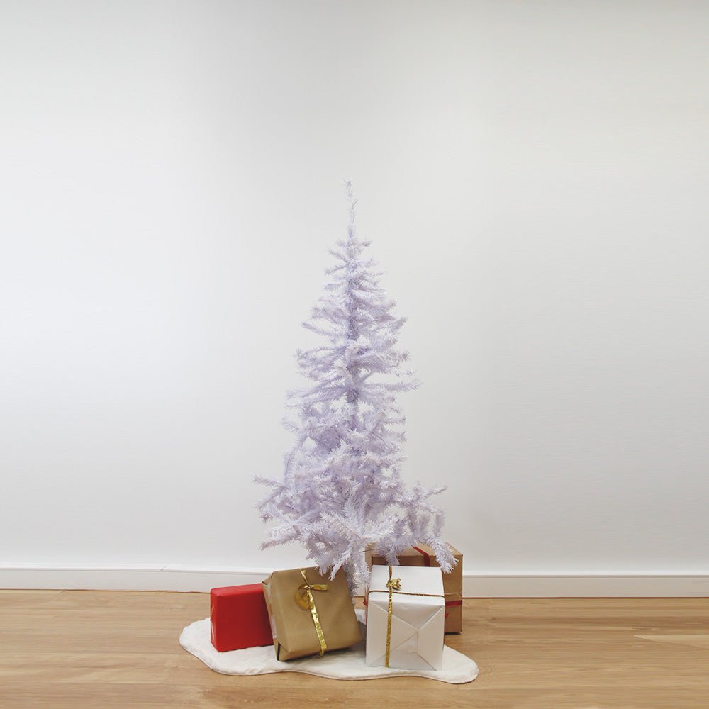 Sapin de Noël BLANC 120cm avec 200 têtes - Silumen