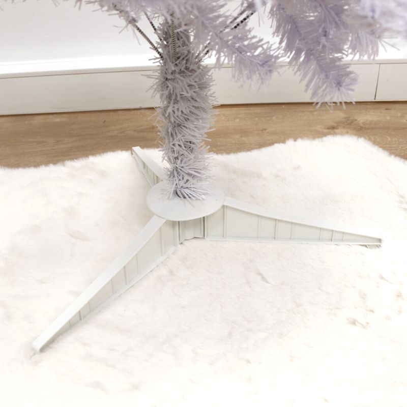 Sapin de Noël BLANC 120cm avec 200 têtes - Silumen