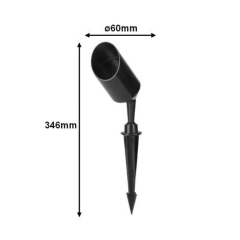 Spot à Piquer Extérieur IP65 pour Ampoule GU10 - Silumen