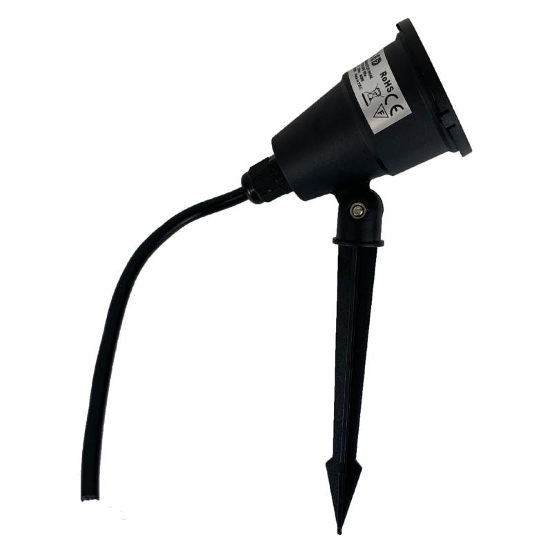 Spot à Piquer LED Extérieur IP65 7W Noir (Lot de 2) - Silumen