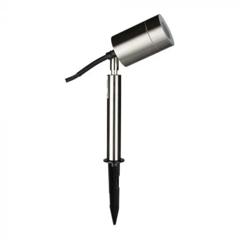 Spot Extérieur à Piquer Acier Inoxydable IP44 pour Ampoule GU10 - Silumen