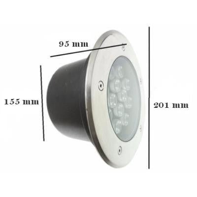 Spot Extérieur Encastrable LED IP65 220V Sol 12W 60° - Silumen