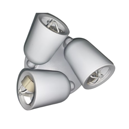 Spot LED en saillie Triple Orientable pour ampoule GU10 - Silumen