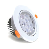 Gebouwd -in LED -plek 12w 80 ° Ronde verstelbaar