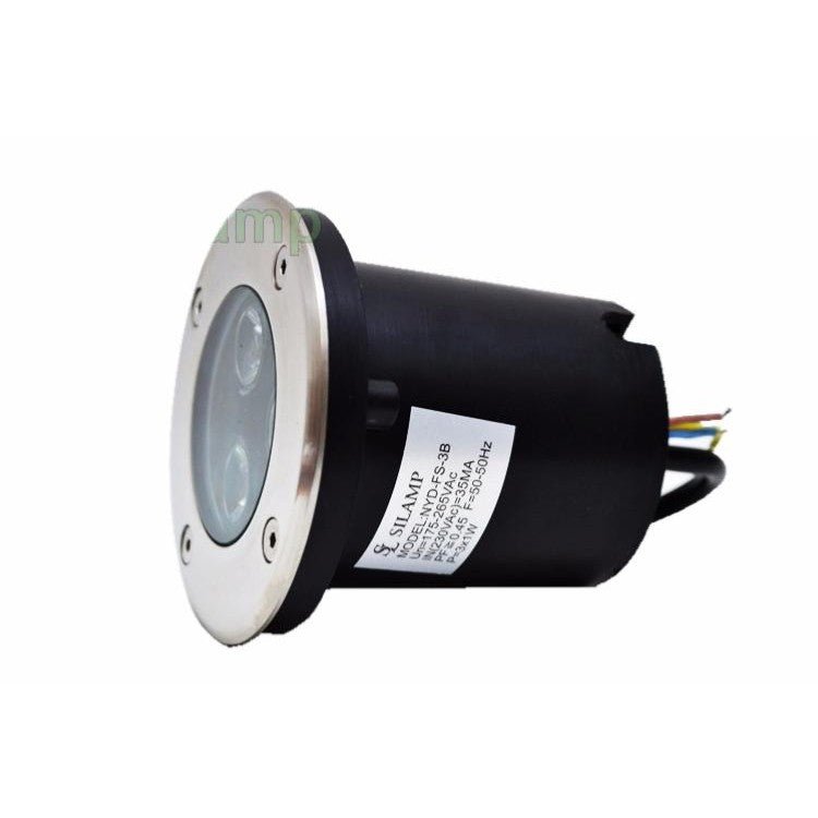 Spot LED Encastrable Extérieur IP65 220V Sol 3W 80° (Pack de 5) - Silumen