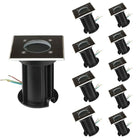 Vierkante inbouw LED-spot buiten IP65 voor GU10 lamp