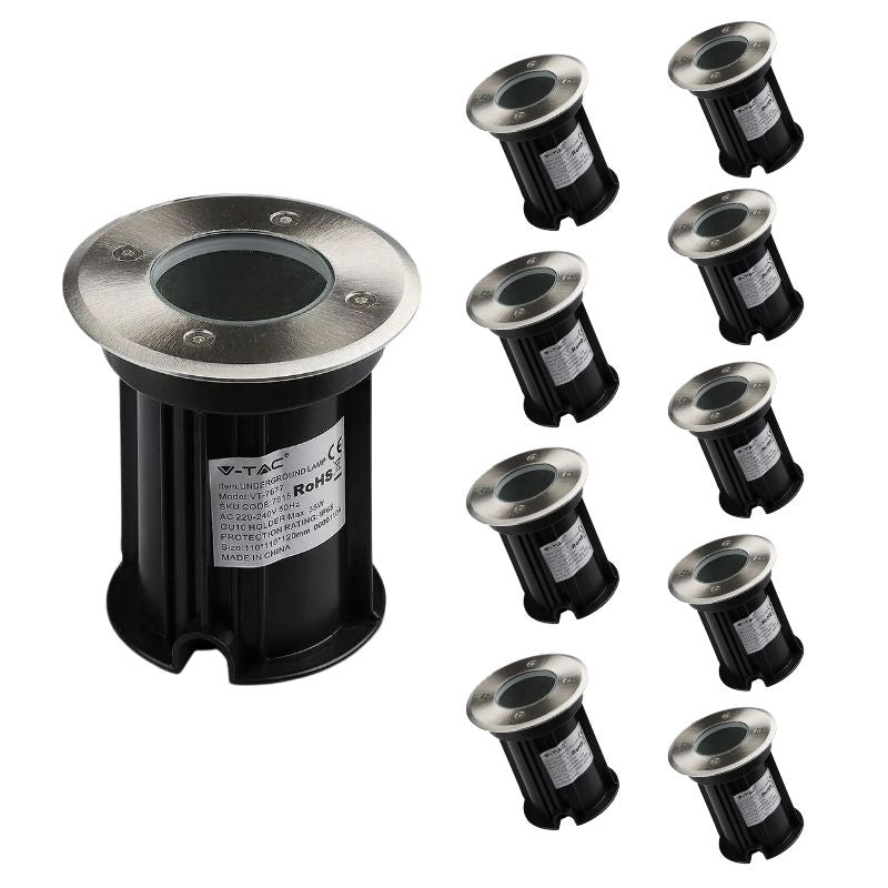 Spot LED Extérieur Encastrable IP65 pour Ampoule GU10 - Silumen