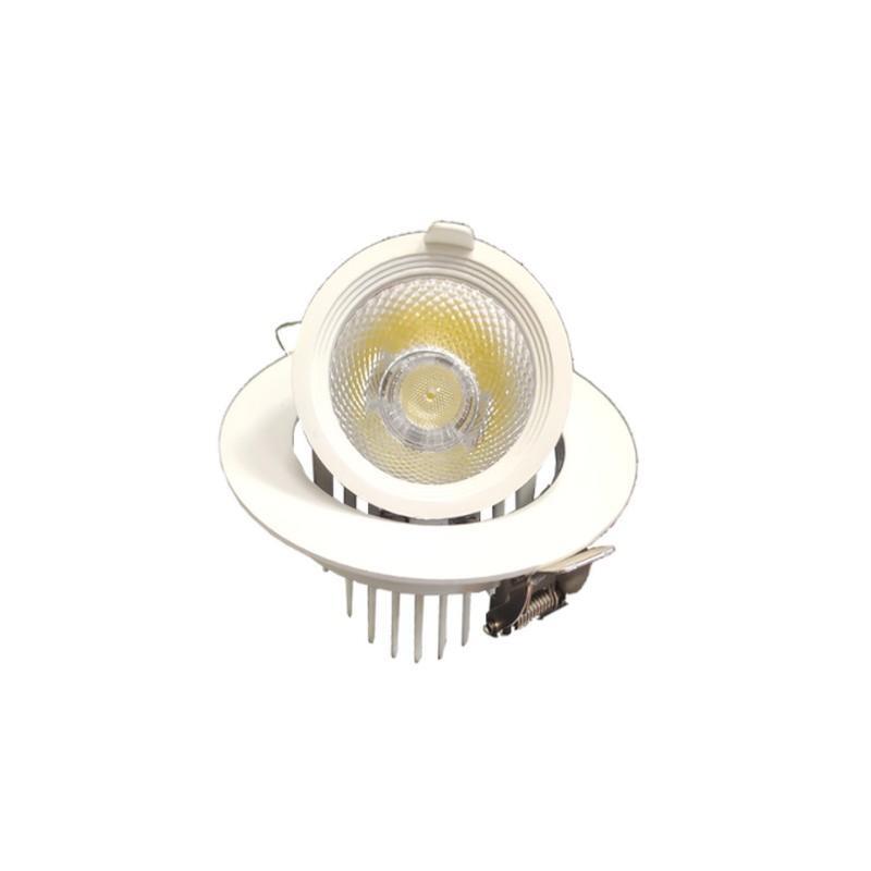 Spot LED Rond Encastrable Orientable BLANC 10W - Silumen