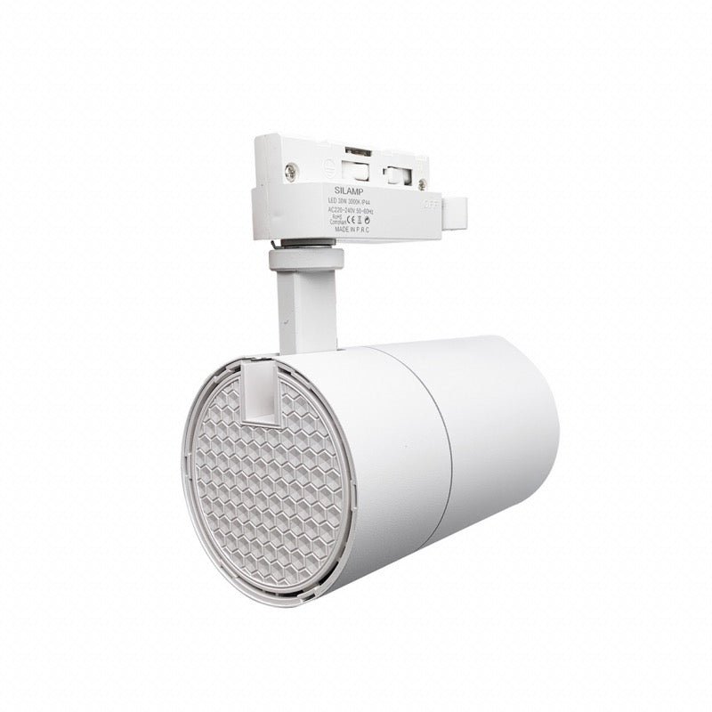 Spot LED sur Rail 30W 80° Compact Monophasé - Silumen