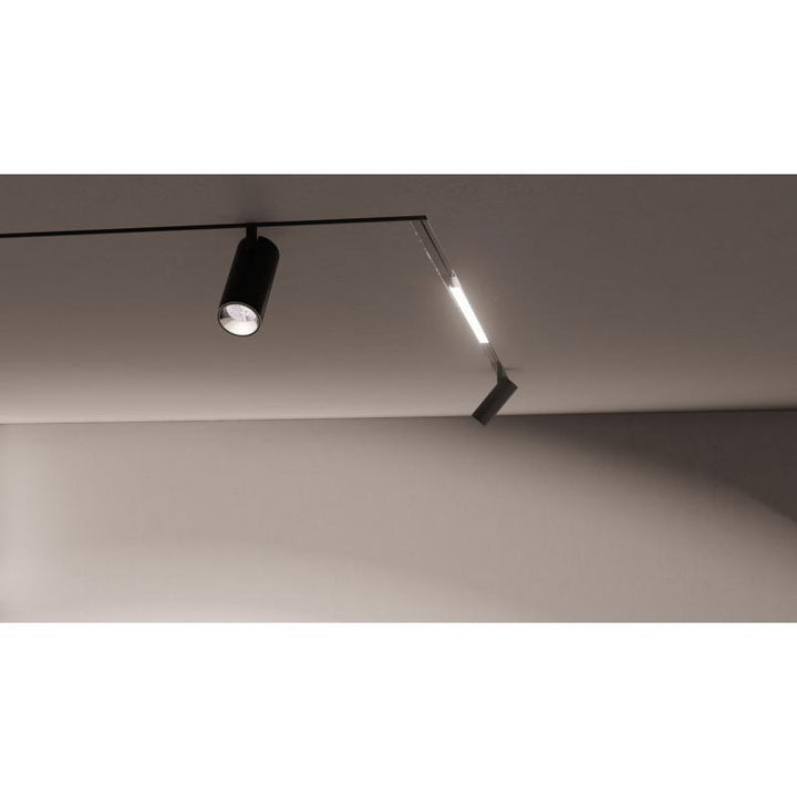 Spot LED sur Rail Magnétique 48V 15W Orientable NOIR - Silumen