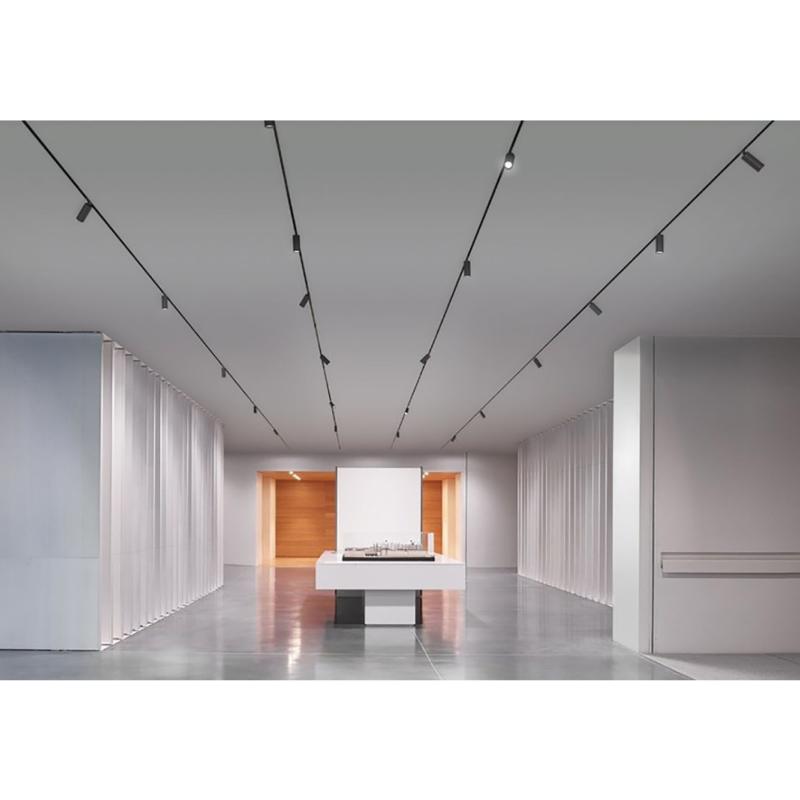 Spot LED sur Rail Magnétique 48V 20W Orientable NOIR - Silumen